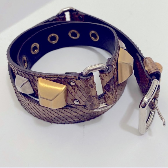 Prada Crocodile Made In Italy Ln 02701 Belt Size 2’ X 38’ APPROX MEASURES - Picture 4 of 13